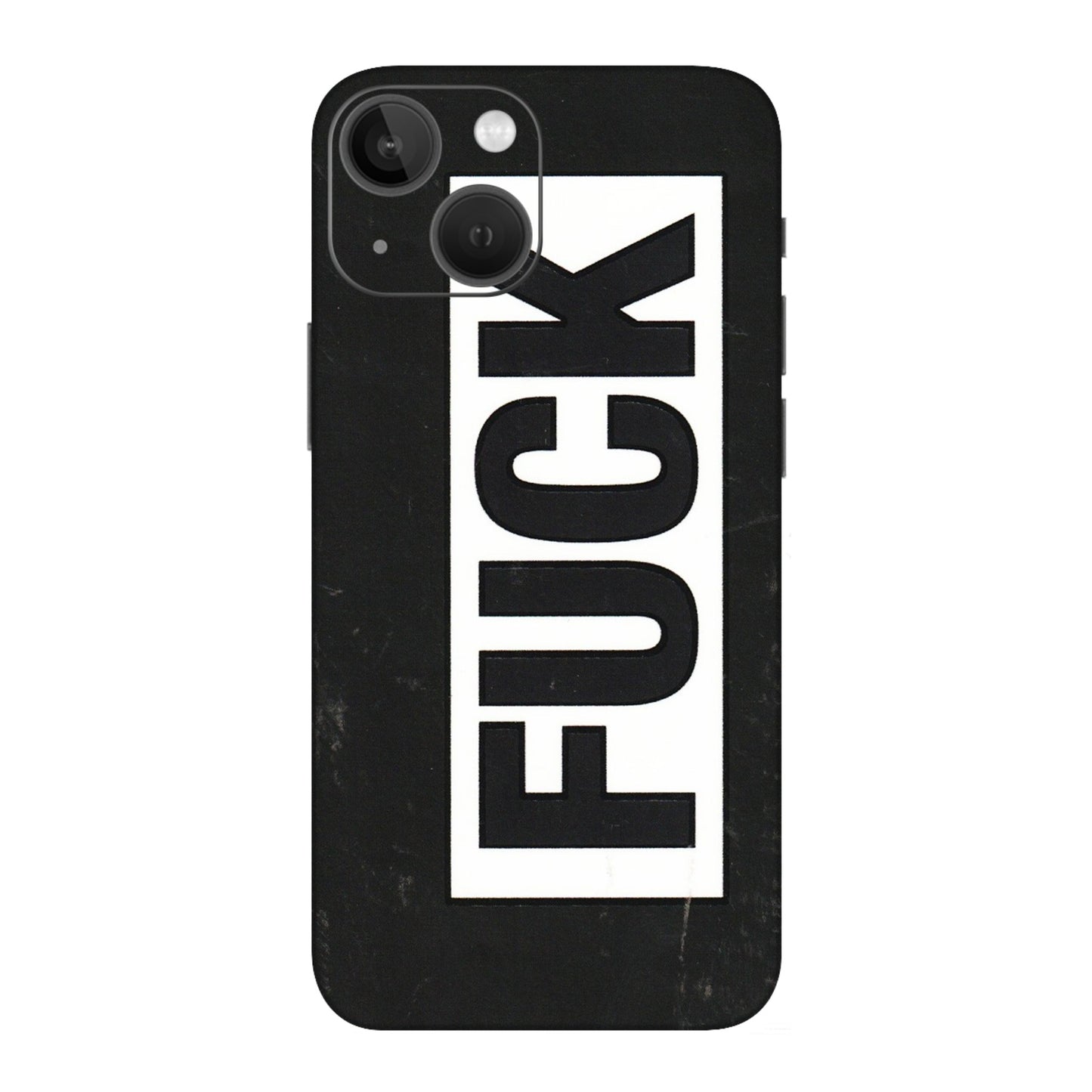 Apple iPhone Skins (All Models) - The F Word - 3D Embossed Finish (L-255) iPhone 13 Mini