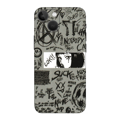 Apple iPhone Skins (All Models) - Never Have Love Anime - 3D Embossed Finish (L-260) iPhone 13 Mini