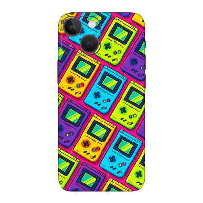 Apple iPhone Skins (All Models) - Gameboy Colourful - 3D Embossed Finish (L-266) iPhone 13 Mini