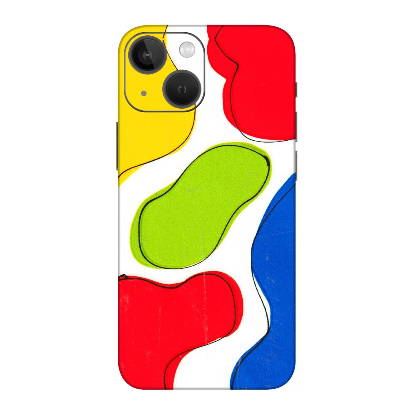 Apple iPhone Skins (All Models) - RGB Colour Paint - 3D Embossed Finish (L-284) iPhone 13 Mini