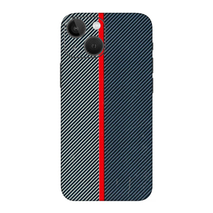 Apple iPhone Skins (All Models) - Blue Sober Lines - 3D Embossed Finish (L-305) iPhone 13 Mini