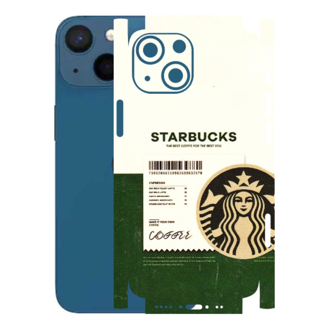 Apple iPhone Skins (All Models) - Starbucks Barcode - 3D Embossed Finish (L-308) iPhone 13 Mini