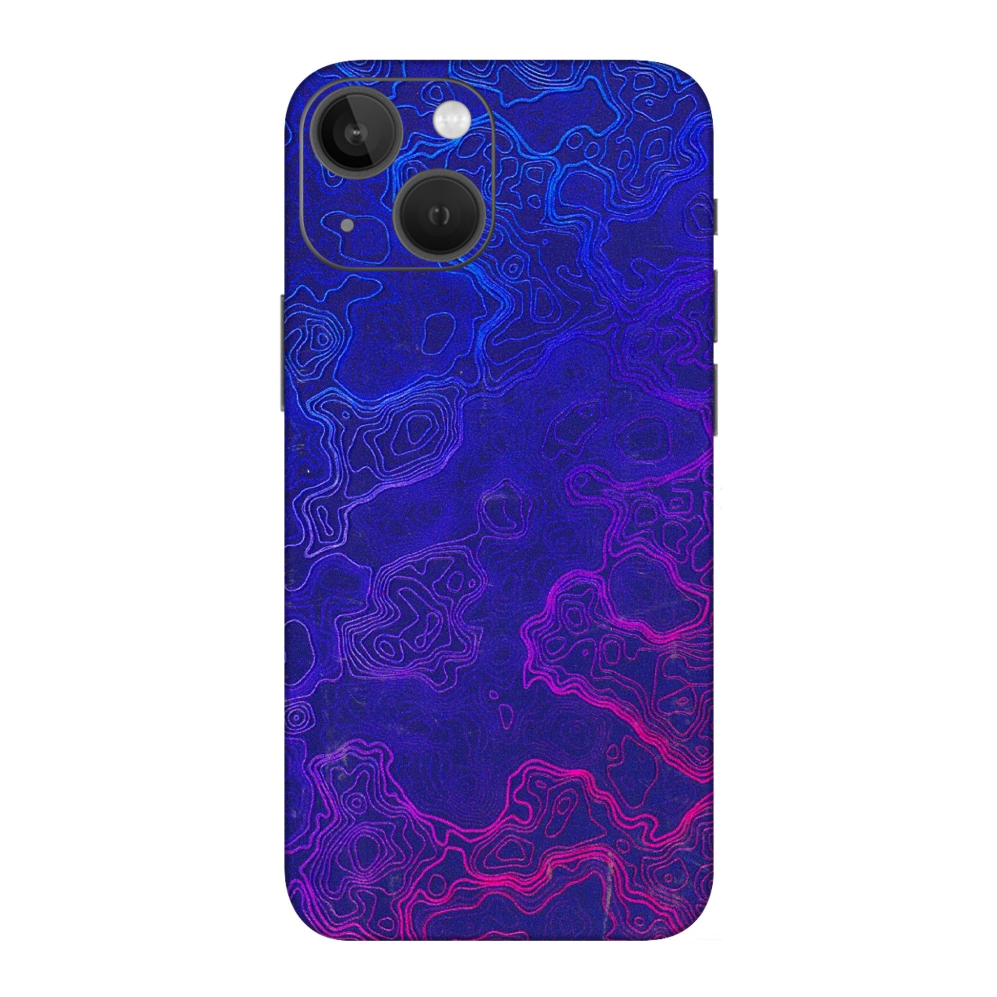 Apple iPhone Skins (All Models) - Purple Ripples Swirl - 3D Embossed Finish (L-314) iPhone 13 Mini