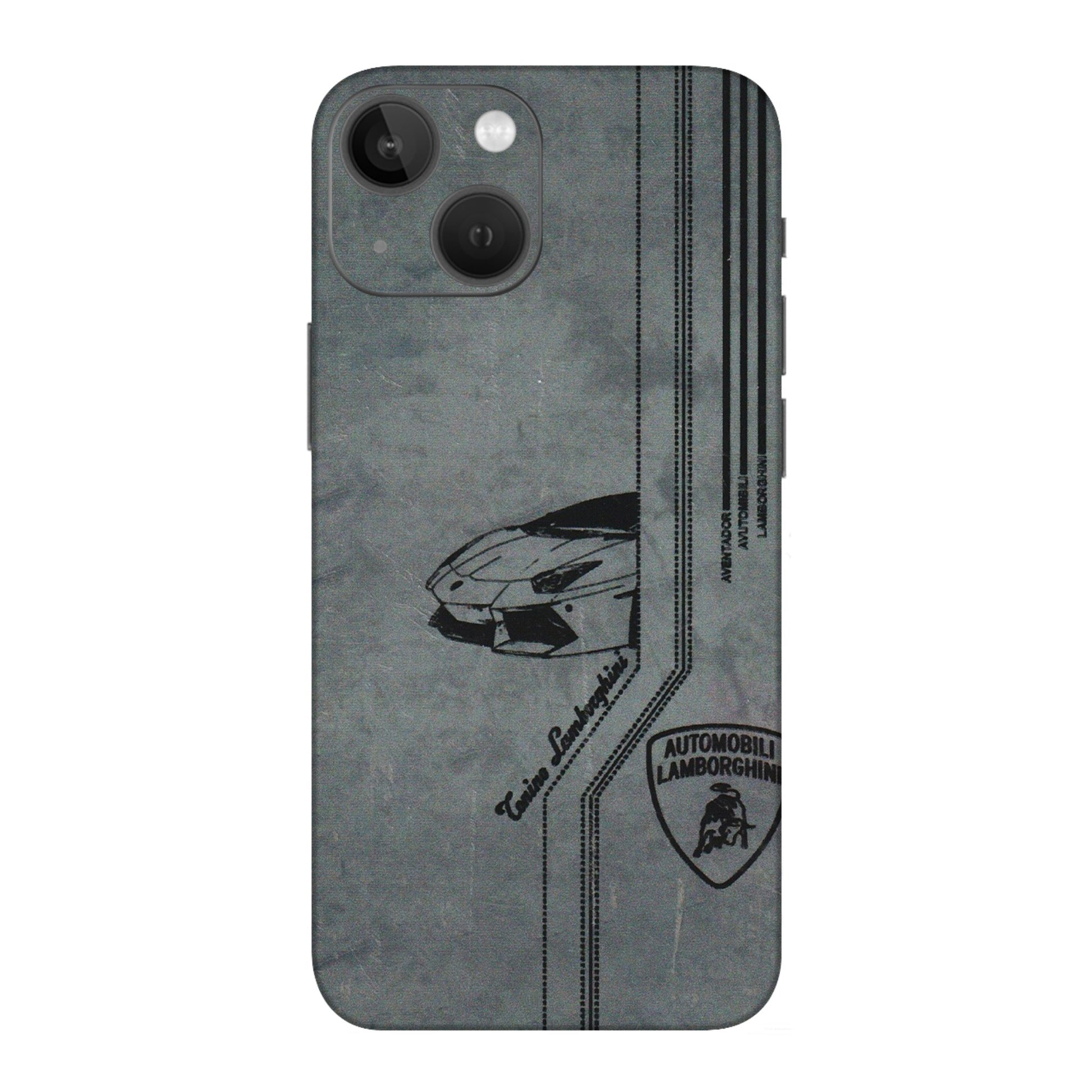 Apple iPhone Skins (All Models) - New Lamborgini Aventador - 3D Embossed Finish (L-321) iPhone 13 Mini