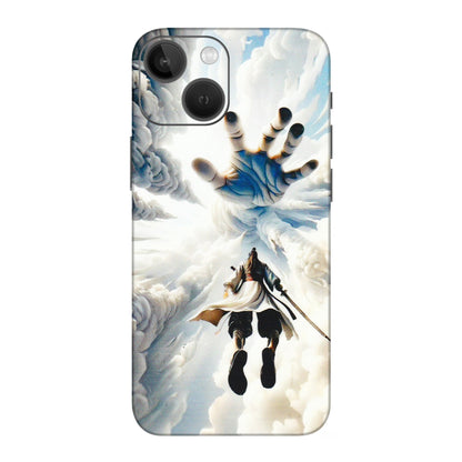 Apple iPhone Skins (All Models) - Big Hand With Monkey King - 3D Embossed Finish (L-323) iPhone 13 Mini
