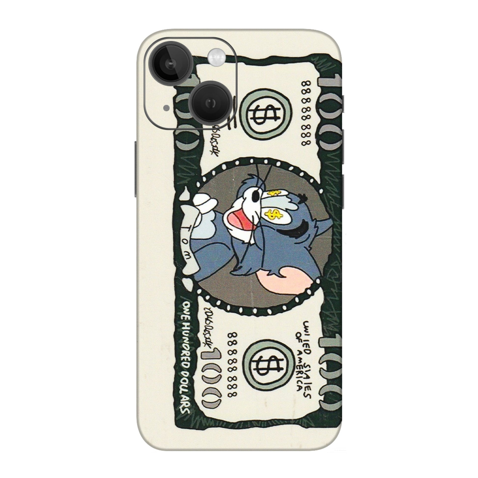 Apple iPhone Skins (All Models) - Tom Hundred Dollar - 3D Embossed Finish (L-324) iPhone 13 Mini