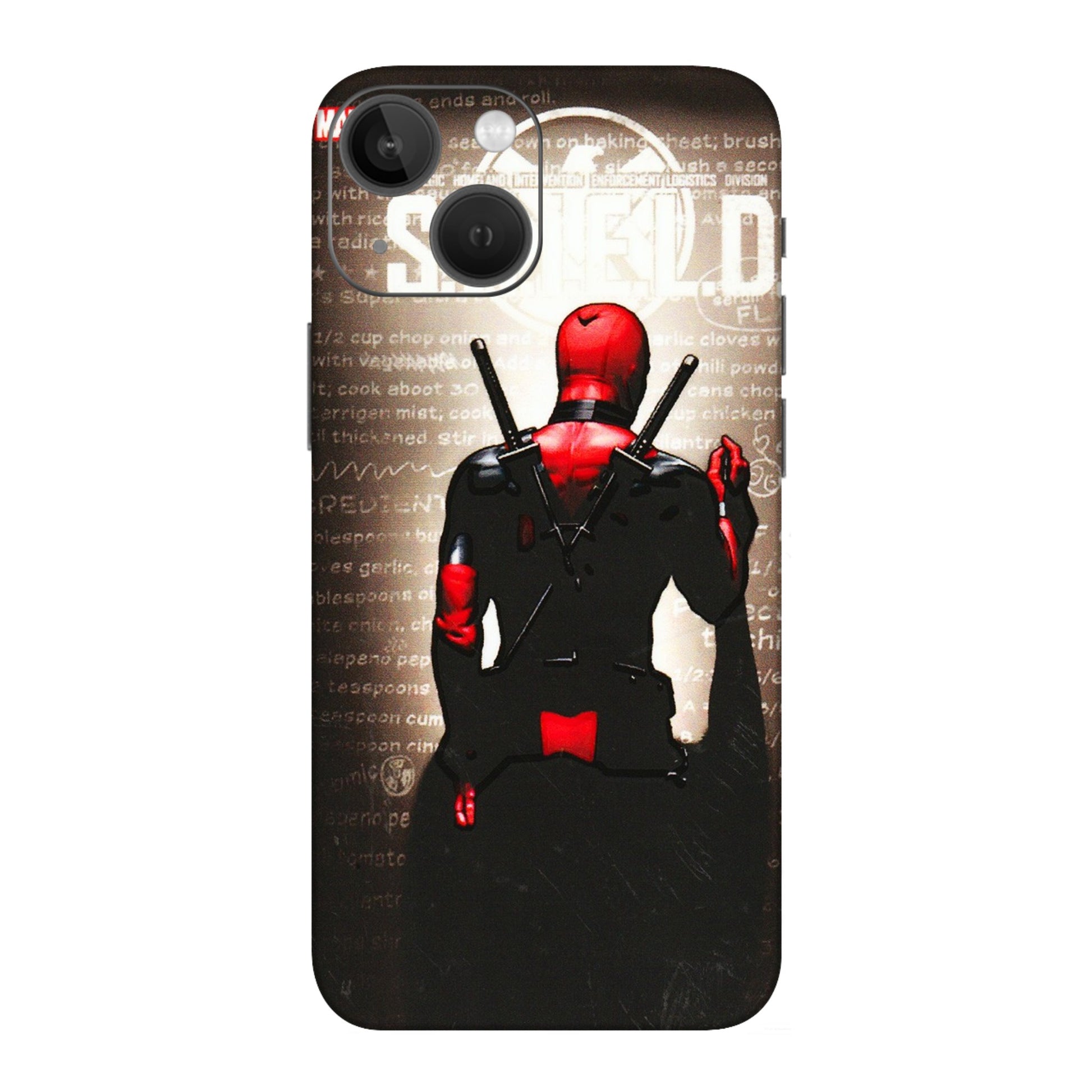 Apple iPhone Skins (All Models) - Deadpool - 3D Embossed Finish (L-56) iPhone 13 Mini