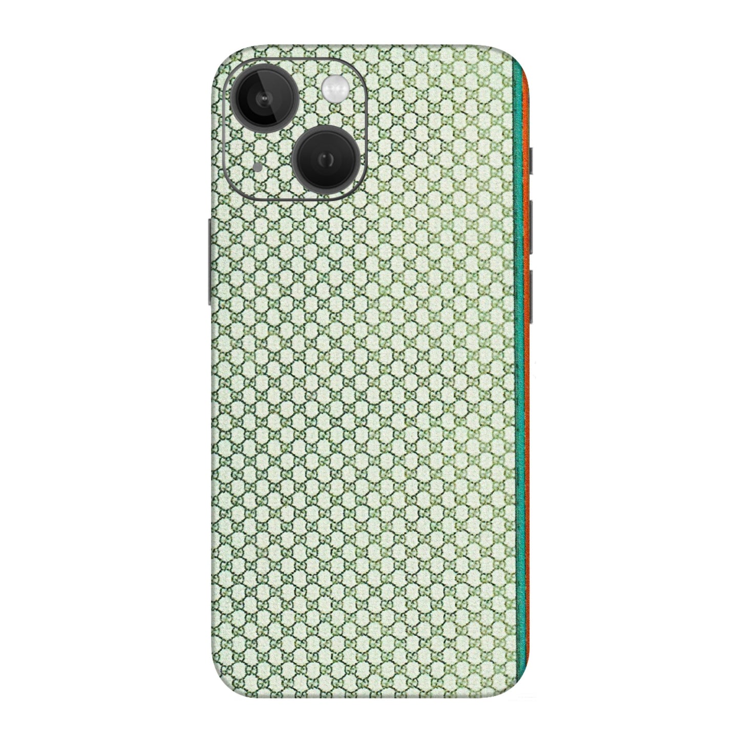Apple iPhone Skins (All Models) - Gucci Fabric Pattern - 3D Embossed Finish (L-73) iPhone 13 Mini
