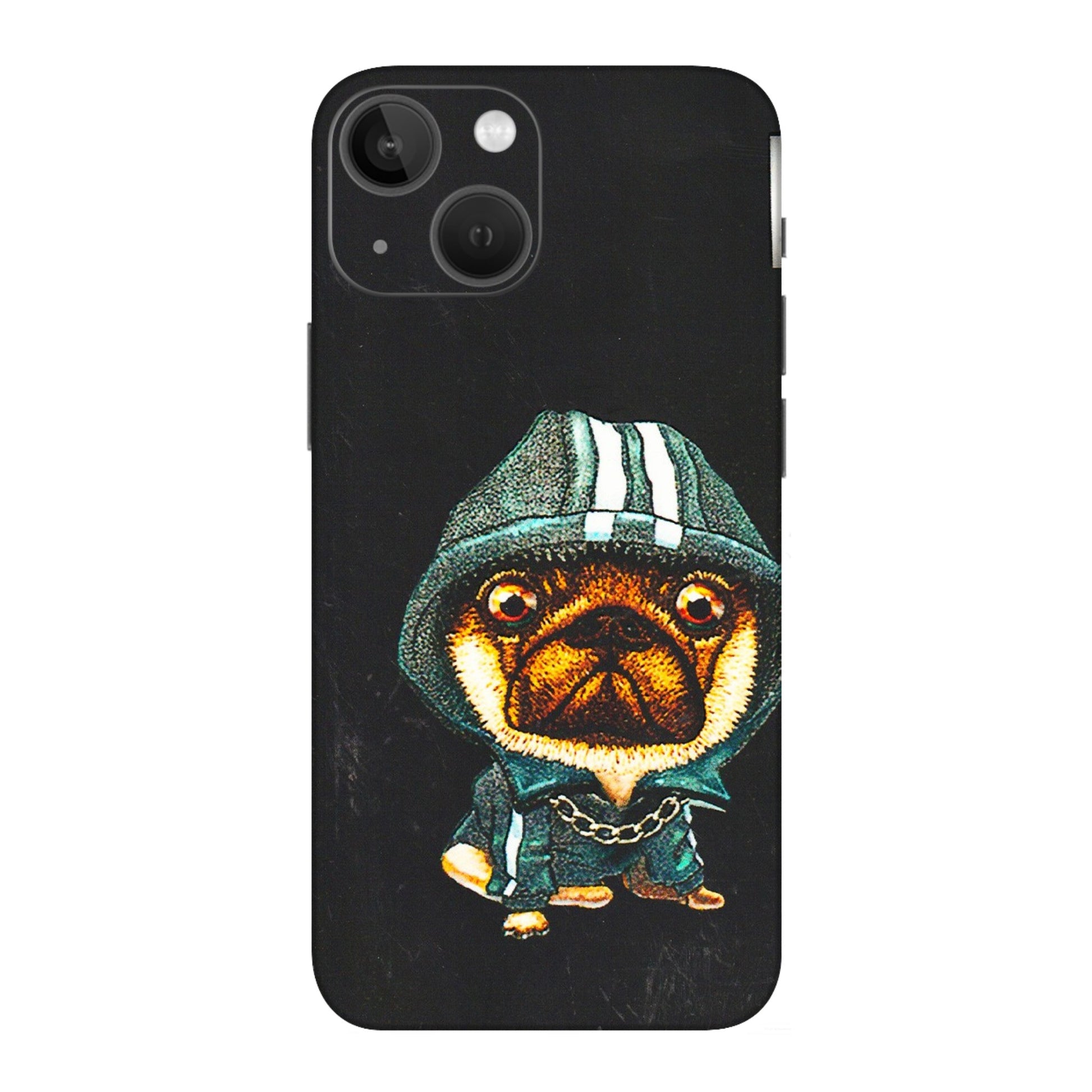Apple iPhone Skins (All Models) - Puppy N Hoodie - 3D Embossed Finish (L-90) iPhone 13 Mini