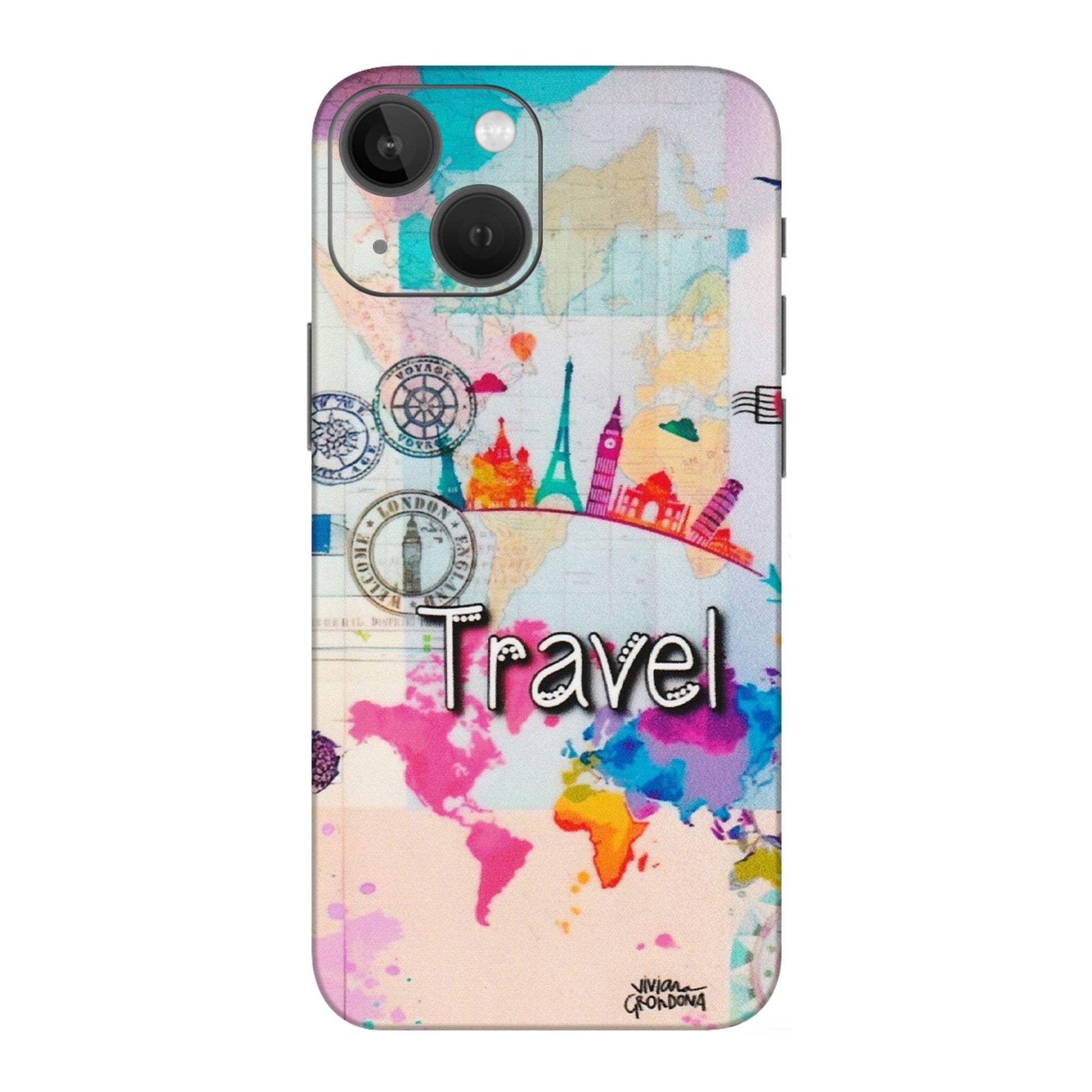 Apple iPhone Skins (All Models) - Travel The Wonders - Matte Finish (M-108) iPhone 13 Mini