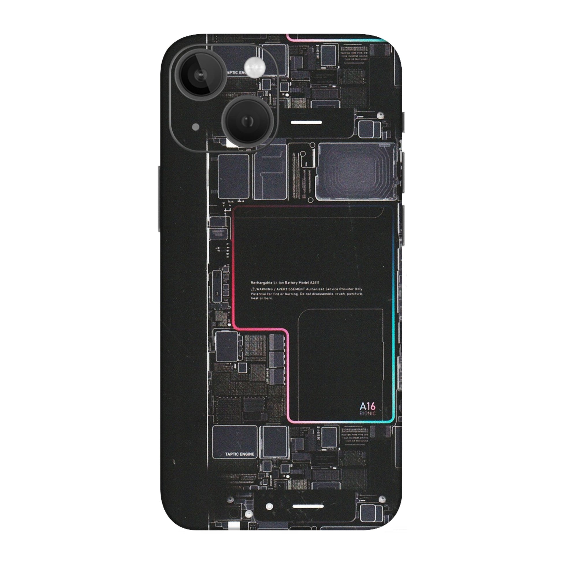 Apple iPhone Skins (All Models) - Motherboard Circuit Layout - Matte Finish (M-117) iPhone 13 Mini