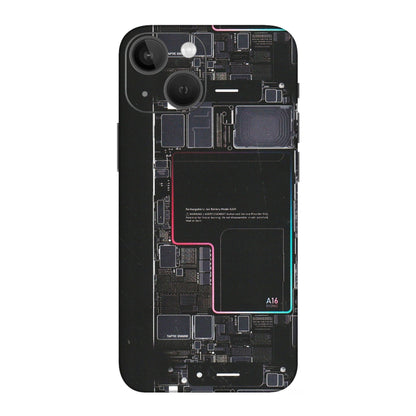 Apple iPhone Skins (All Models) - Motherboard Circuit Layout - Matte Finish (M-117) iPhone 13 Mini