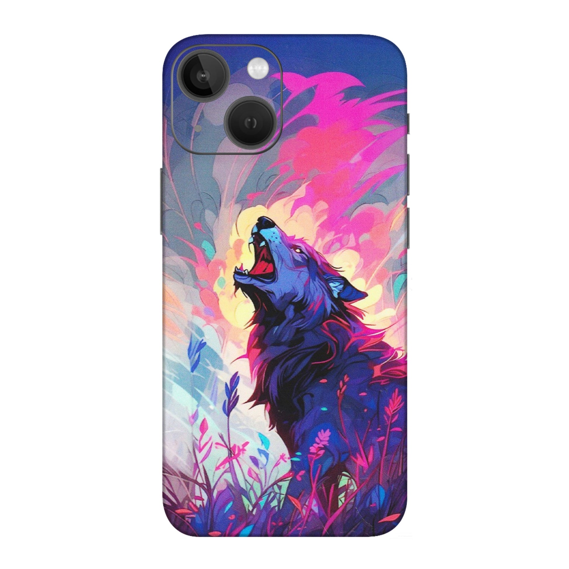 Apple iPhone Skins (All Models) - New Wild Wolf Abstract - Matte Finish (M-125) iPhone 13 Mini