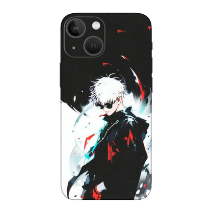 Apple iPhone Skins (All Models) - Gojo Powerful Charater Kaisen Anime - Matte Finish (M-144) iPhone 13 Mini