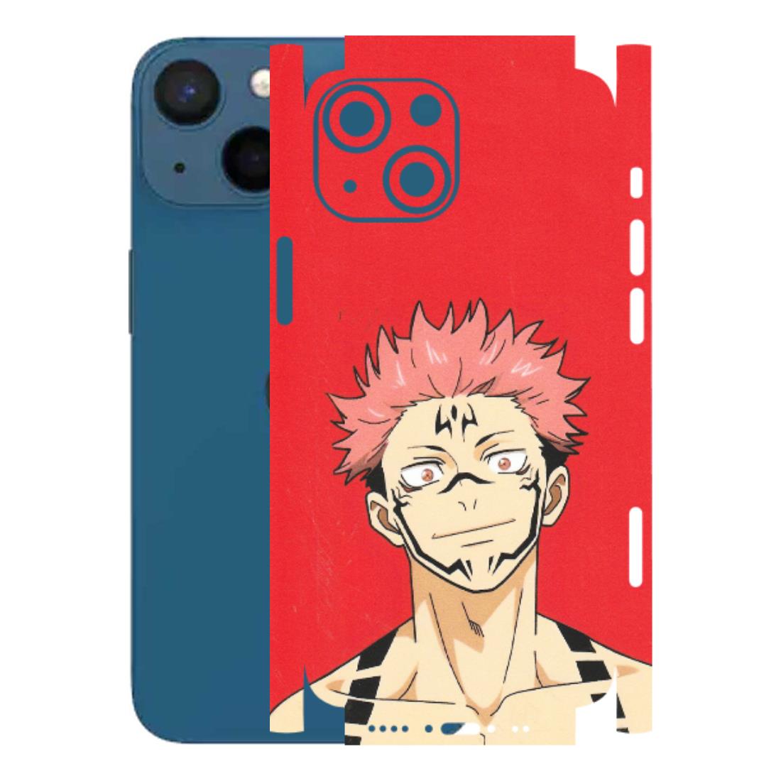 Apple iPhone Skins (All Models) - Ryomen Sukuna Fun Anime - Matte Finish (M-153) iPhone 13 Mini