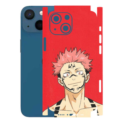 Apple iPhone Skins (All Models) - Ryomen Sukuna Fun Anime - Matte Finish (M-153) iPhone 13 Mini