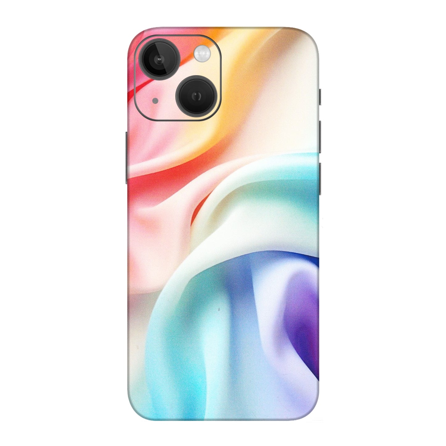 Apple iPhone Skins (All Models) - Colourful Silk Cloth - Matte Finish (M-165) iPhone 13 Mini