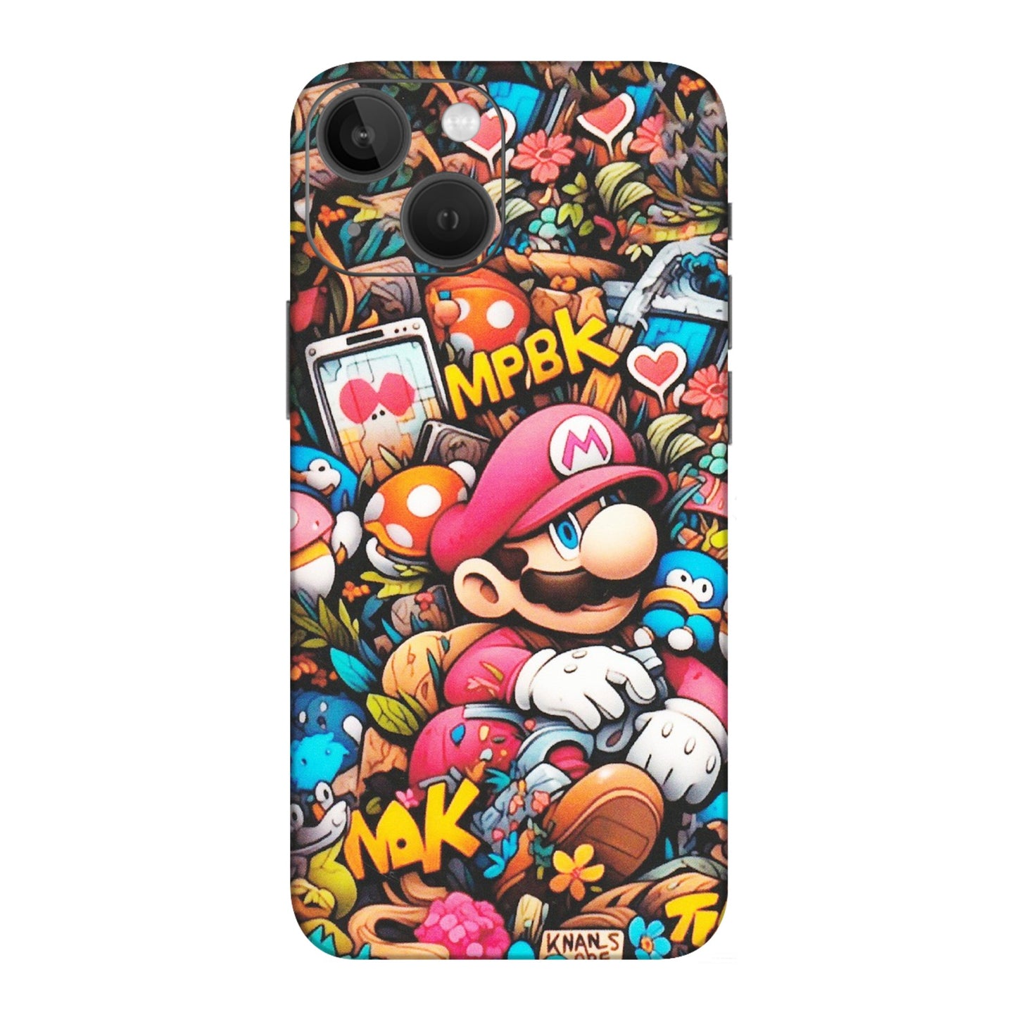 Apple iPhone Skins (All Models) - Super Mario Bros Artistic - Matte Finish (M-173) iPhone 13 Mini