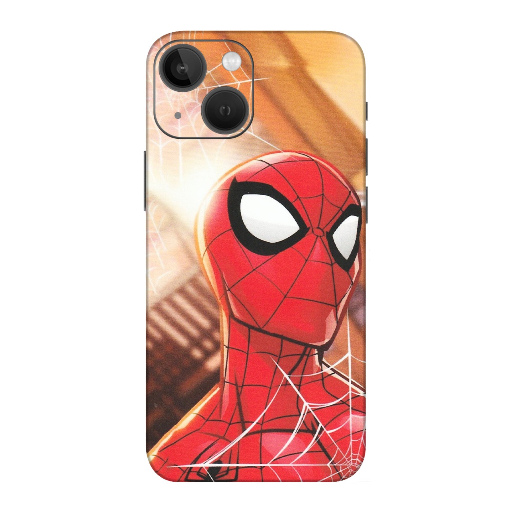 Apple iPhone Skins (All Models) - Spiderman Face New - Matte Finish (M-41) iPhone 13 Mini