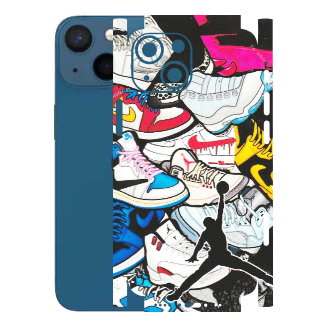 Apple iPhone Skins (All Models) - Jordan Sneakers Fan - Matte Finish (M-80) iPhone 13 Mini