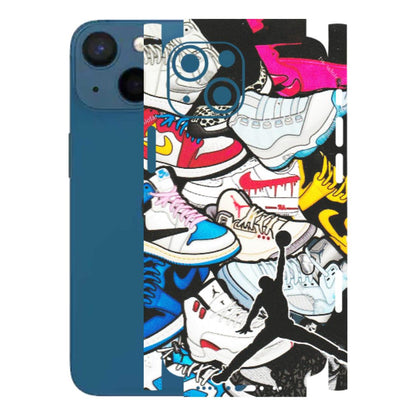 Apple iPhone Skins (All Models) - Jordan Sneakers Fan - Matte Finish (M-80) iPhone 13 Mini