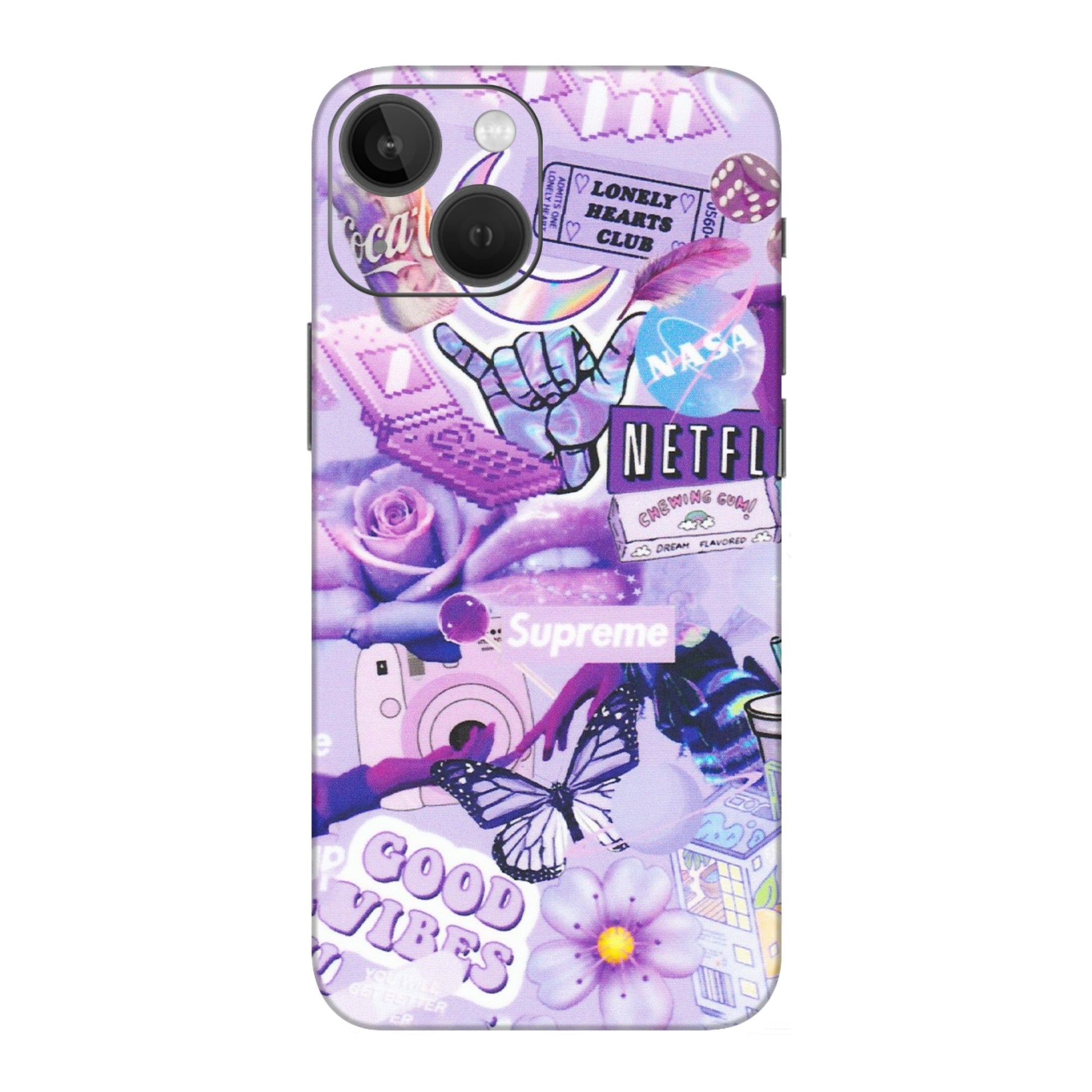 Apple iPhone Skins (All Models) - Supreme Purple Magic - Matte Finish (M-88) iPhone 13 Mini