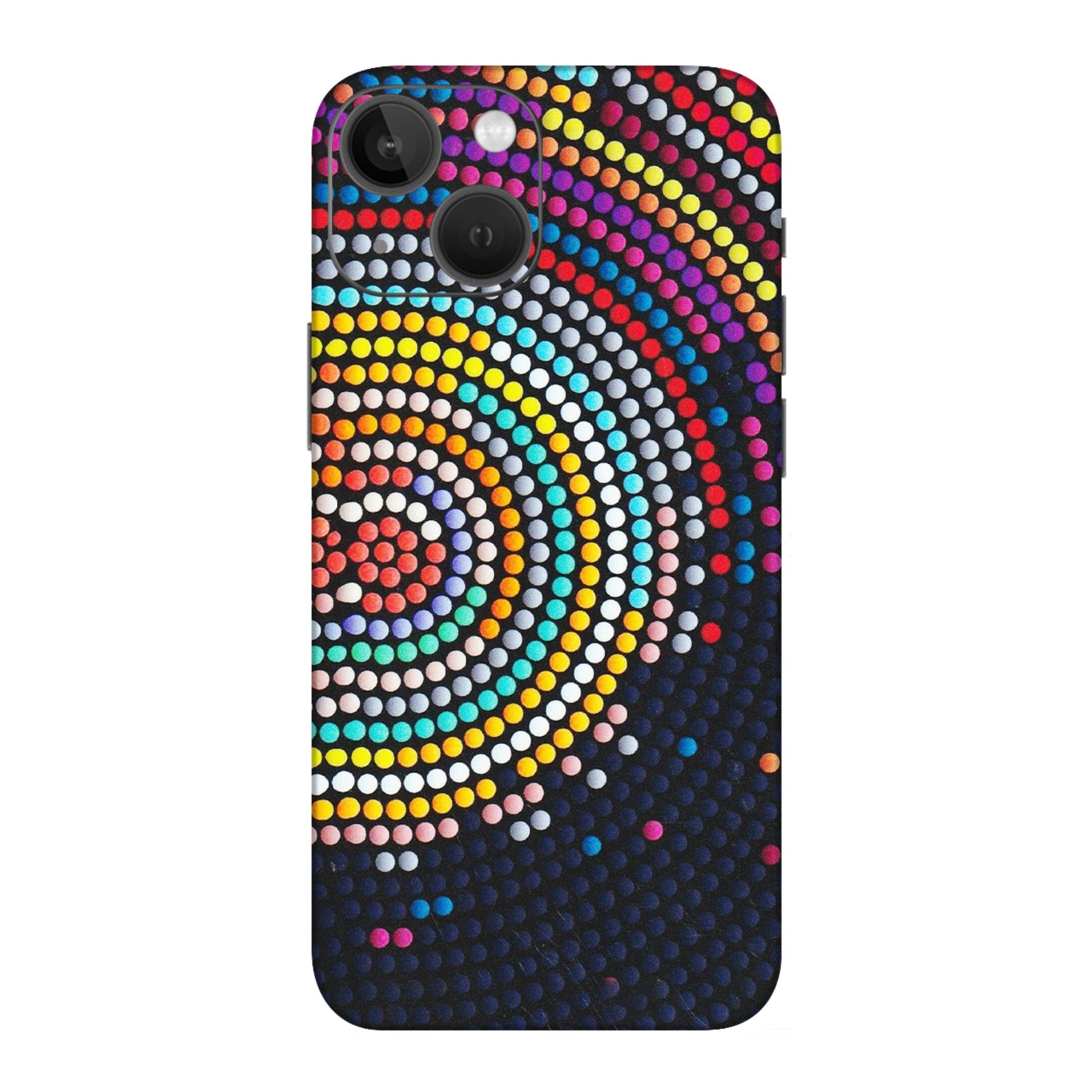 Apple iPhone Skins (All Models) - Rainbow Dot Mandala - Matte Finish (M-97) iPhone 13 Mini