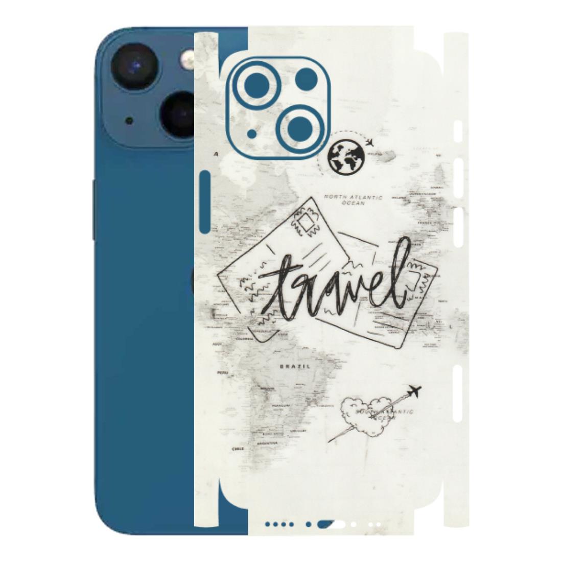 Apple iPhone Skins (All Models) - Travel Ticket - Transparent Finish (T-06) iPhone 13 Mini