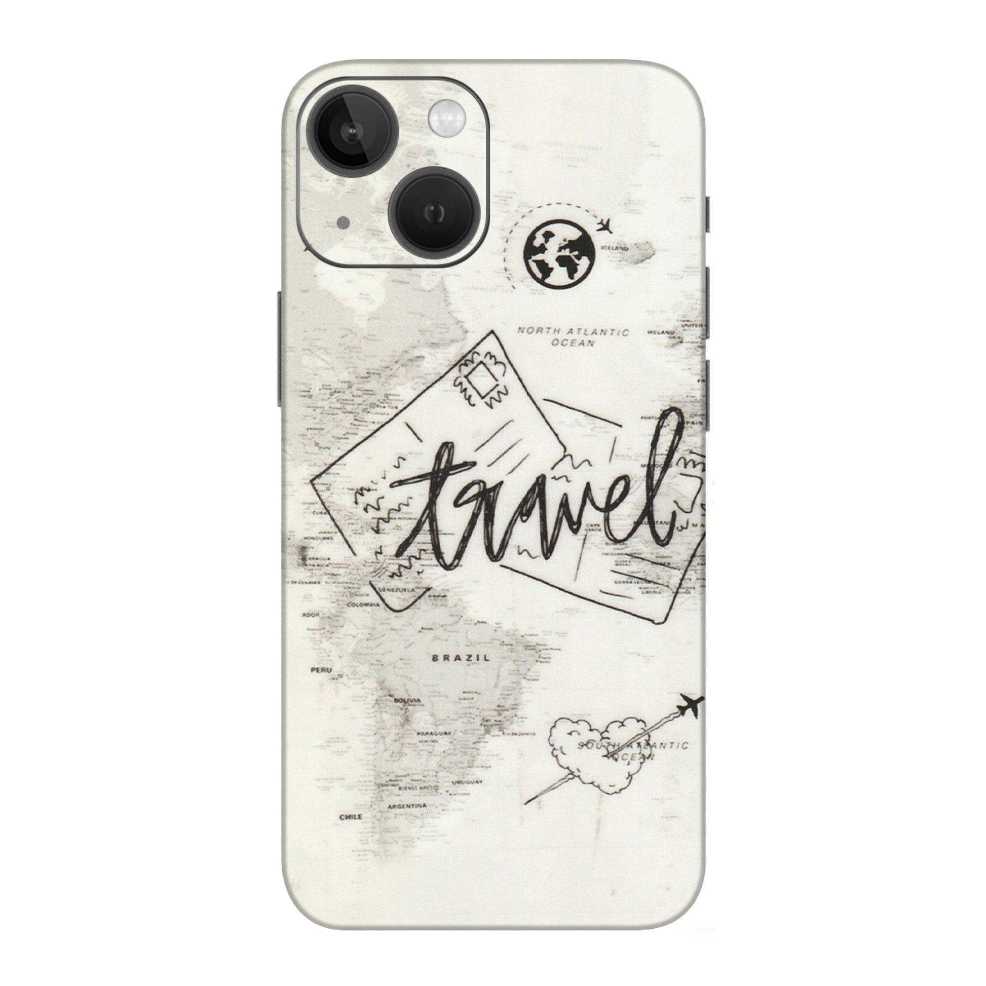 Apple iPhone Skins (All Models) - Travel Ticket - Transparent Finish (T-06) iPhone 13 Mini