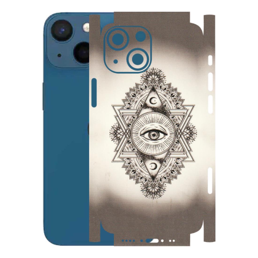 Apple iPhone Skins (All Models) - Illuminati Great Eye - Transparent Finish (T-14) iPhone 13 Mini