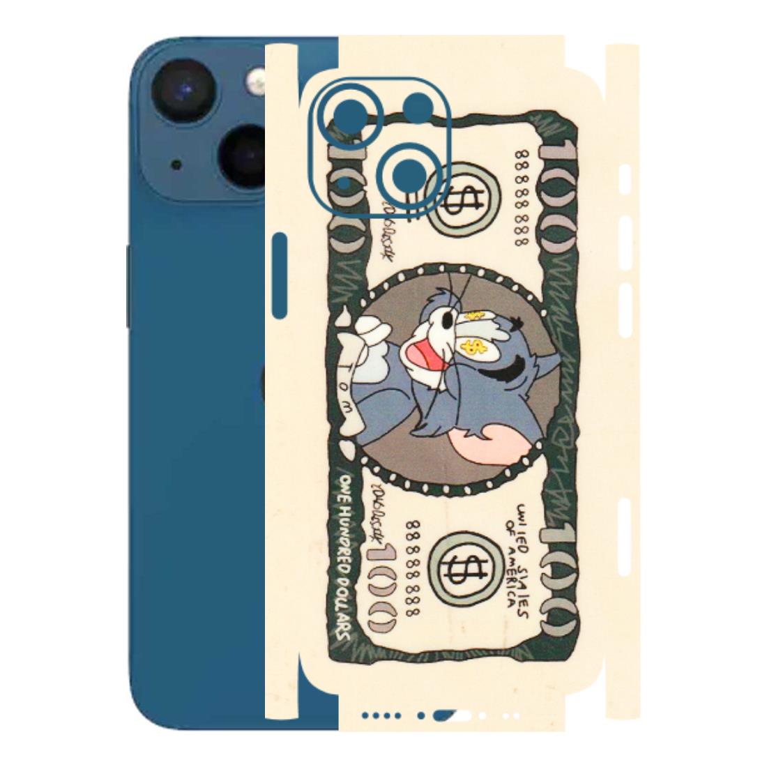 Apple iPhone Skins (All Models) - One Hundred Dollar Tom - Transparent Finish (T-16) iPhone 13 Mini