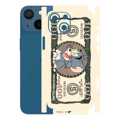Apple iPhone Skins (All Models) - One Hundred Dollar Tom - Transparent Finish (T-16) iPhone 13 Mini