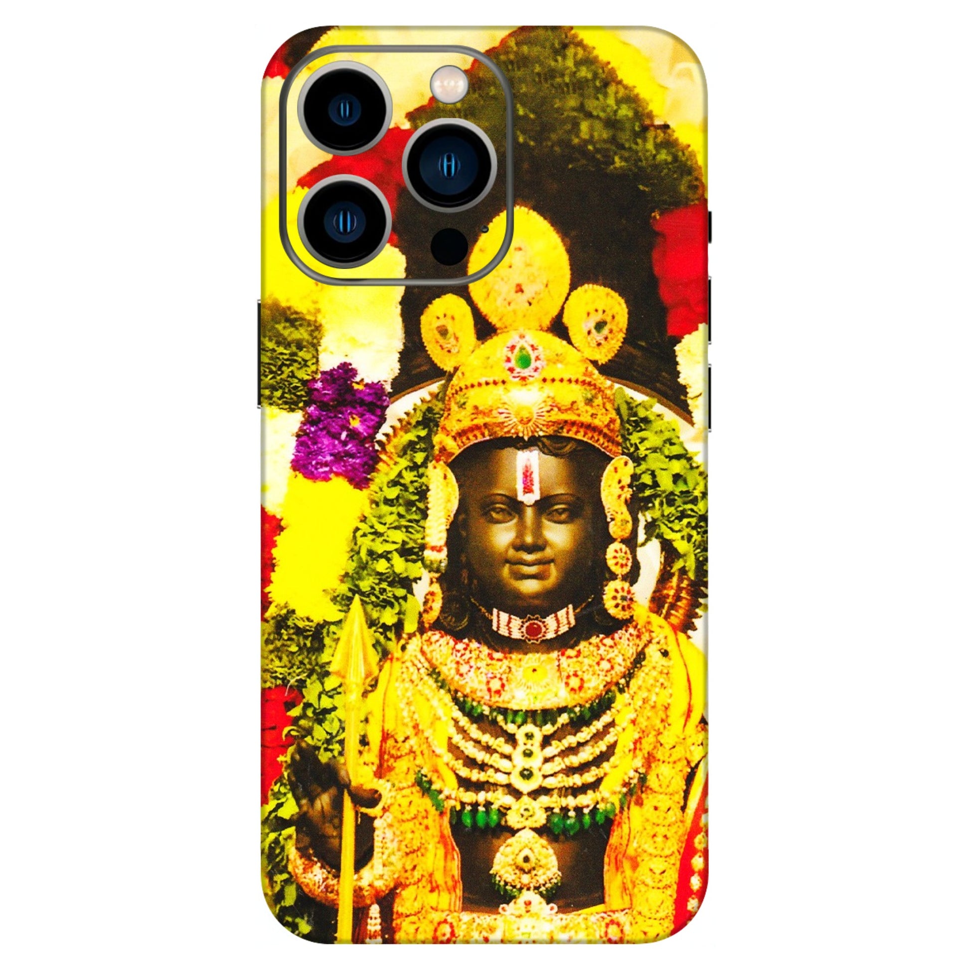 Apple iPhone Skins (All Models) - Ram Lalla Ayodhya - 3D Embossed Finish (L-103) iPhone 13 Pro