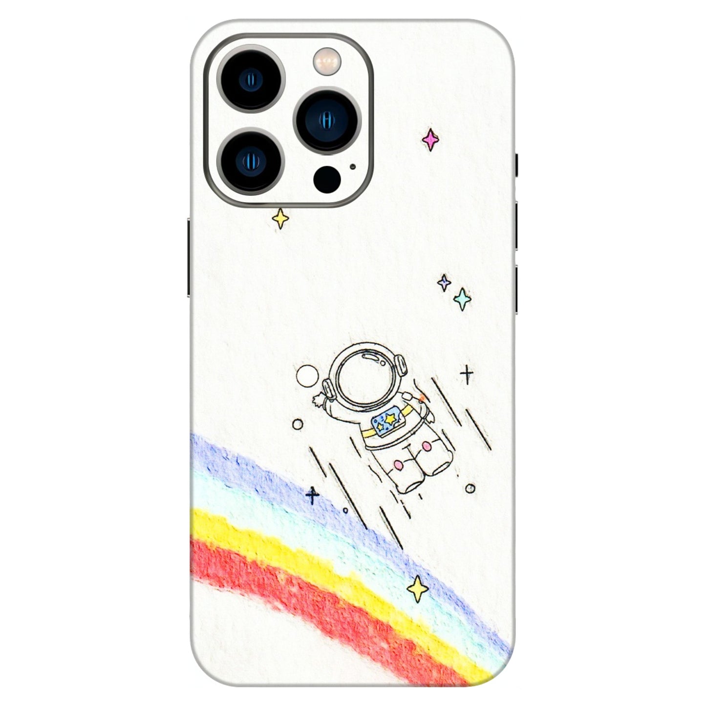 Apple iPhone Skins (All Models) - Milkyway Astronaut - 3D Embossed Finish (L-110) iPhone 13 Pro