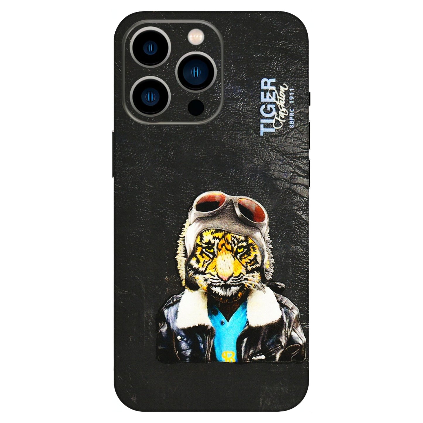 Apple iPhone Skins (All Models) - Rider Tiger - 3D Embossed Finish (L-113) iPhone 13 Pro