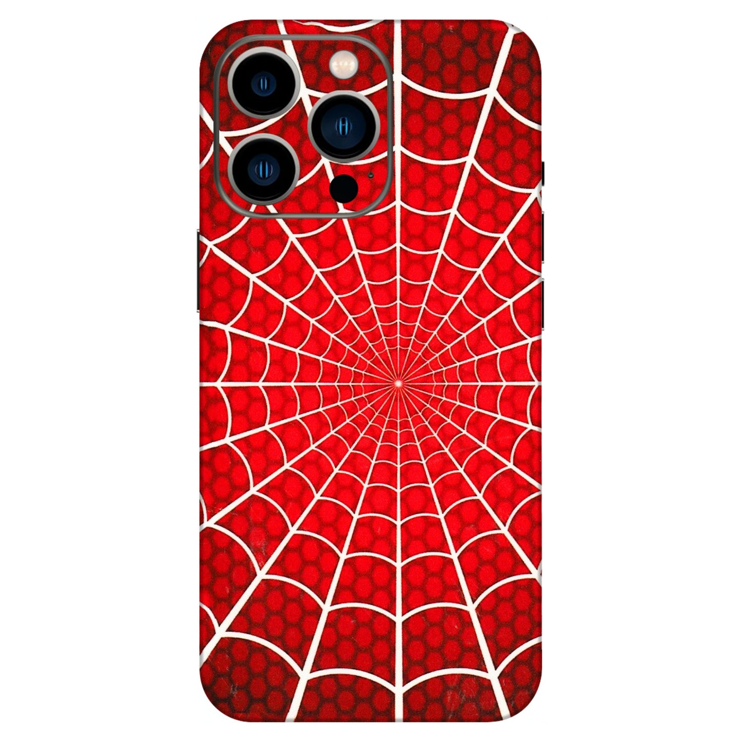 Apple iPhone Skins (All Models) - Classic Spidey Web - 3D Embossed Finish (L-115) iPhone 13 Pro