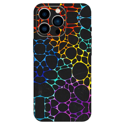 Apple iPhone Skins (All Models) - Abstract Art MultiColour - 3D Embossed Finish (L-133) iPhone 13 Pro