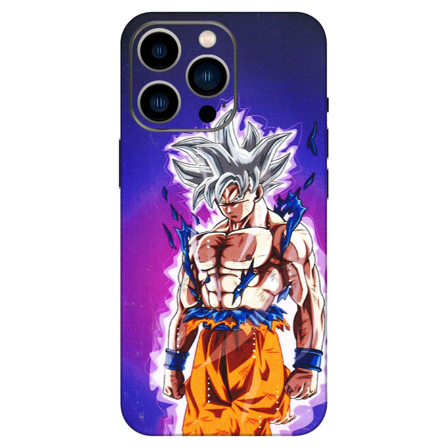 Apple iPhone Skins (All Models) - Goku Purple Anime - 3D Embossed Finish (L-147) iPhone 13 Pro