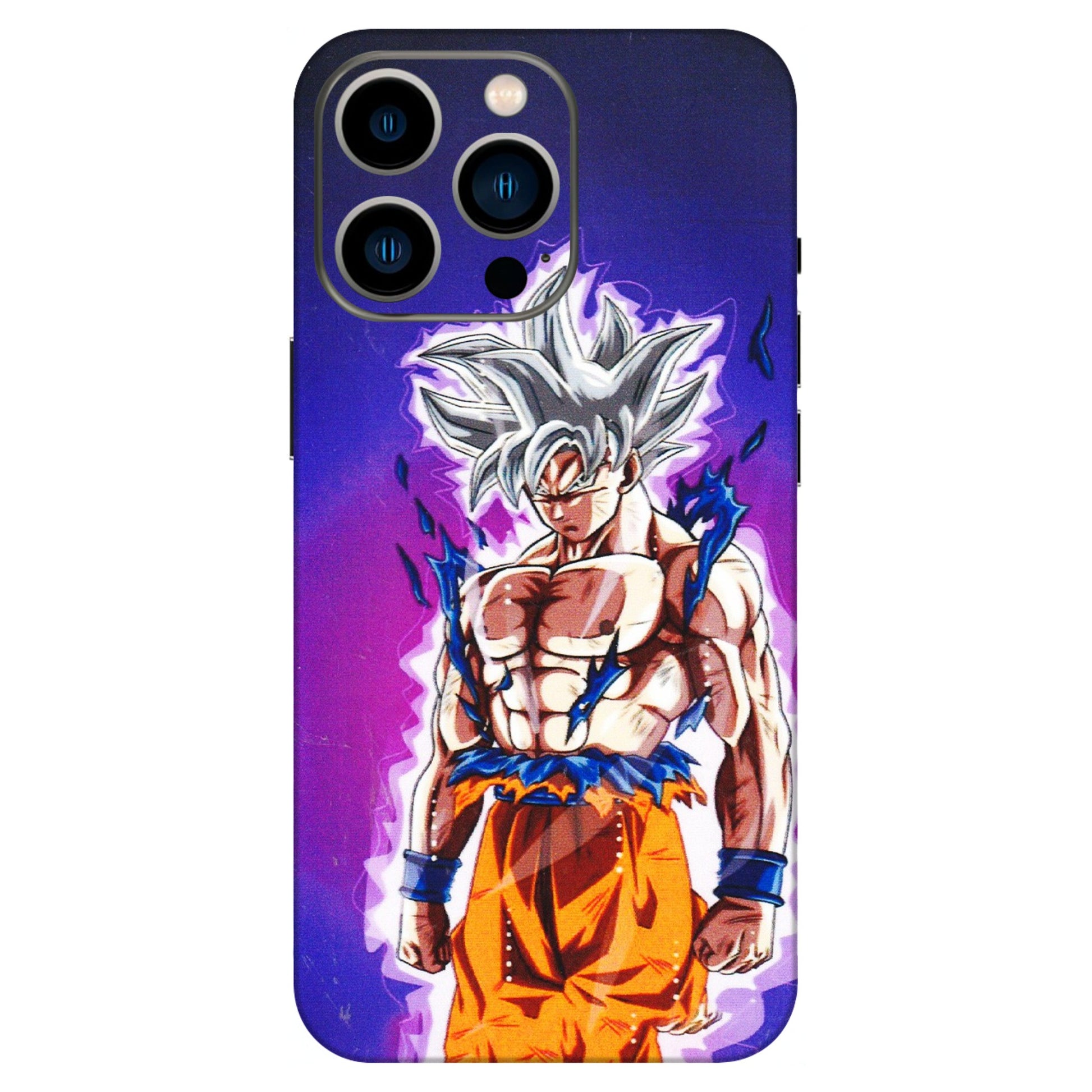 Apple iPhone Skins (All Models) - Goku Purple Anime - 3D Embossed Finish (L-147) iPhone 13 Pro