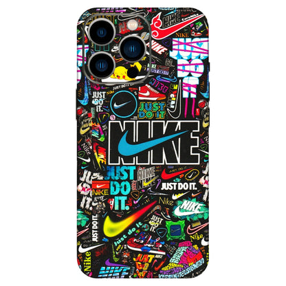 Apple iPhone Skins (All Models) - Just Do It Doodles - 3D Embossed Finish (L-166) iPhone 13 Pro