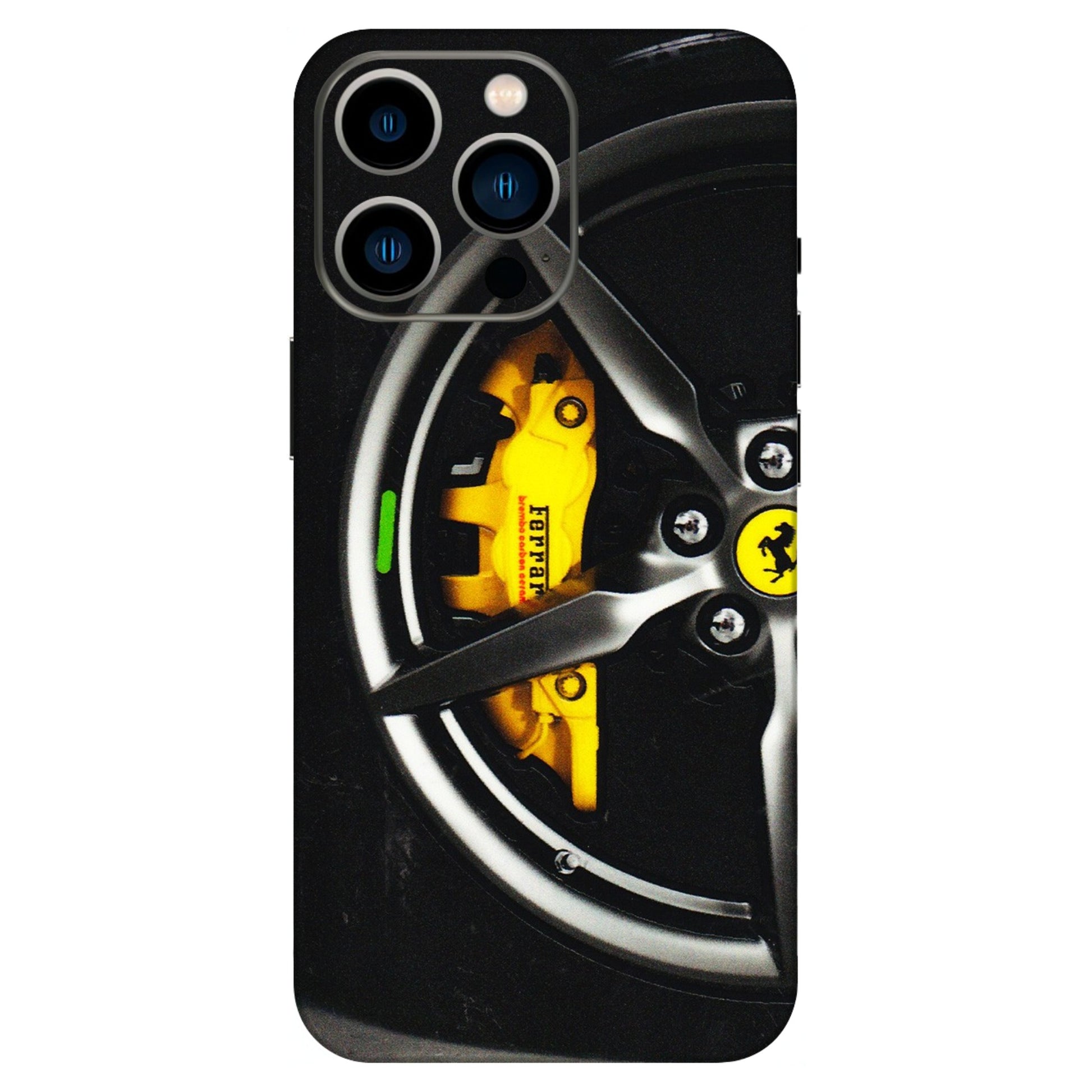 Apple iPhone Skins (All Models) - Ferrari Wheel Alloy - 3D Embossed Finish (L-173) iPhone 13 Pro