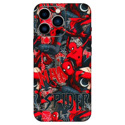 Apple iPhone Skins (All Models) - SpiderMan Cool - 3D Embossed Finish (L-188) iPhone 13 Pro