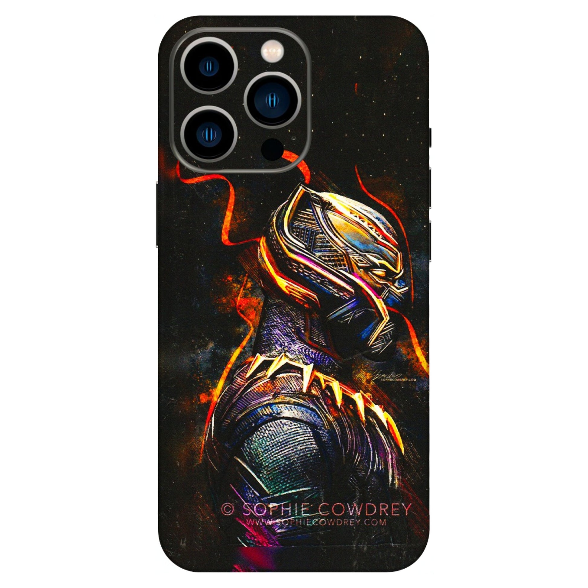 Apple iPhone Skins (All Models) - Black Panther - 3D Embossed Finish (L-190) iPhone 13 Pro