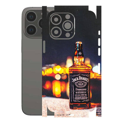 Apple iPhone Skins (All Models) - JD Whiskey Bottle - 3D Embossed Finish (L-20) iPhone 13 Pro