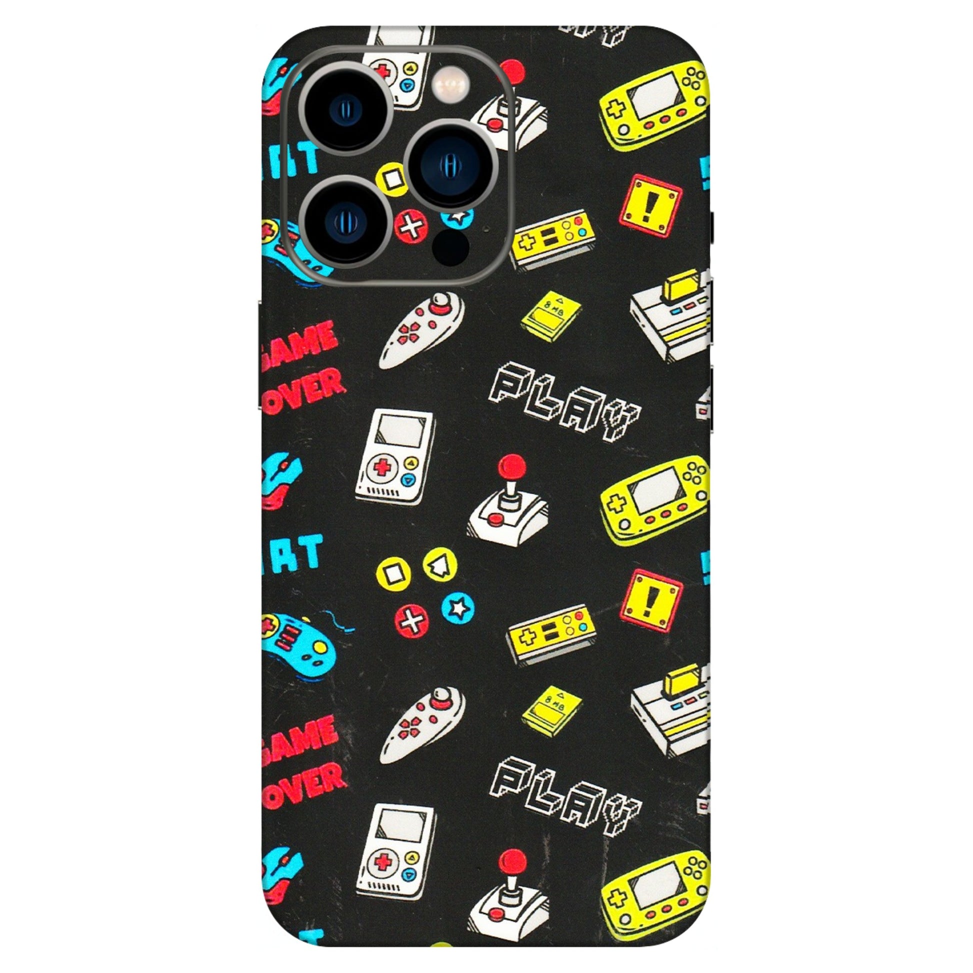 Apple iPhone Skins (All Models) - Gaming Doodles - 3D Embossed Finish (L-224) iPhone 13 Pro