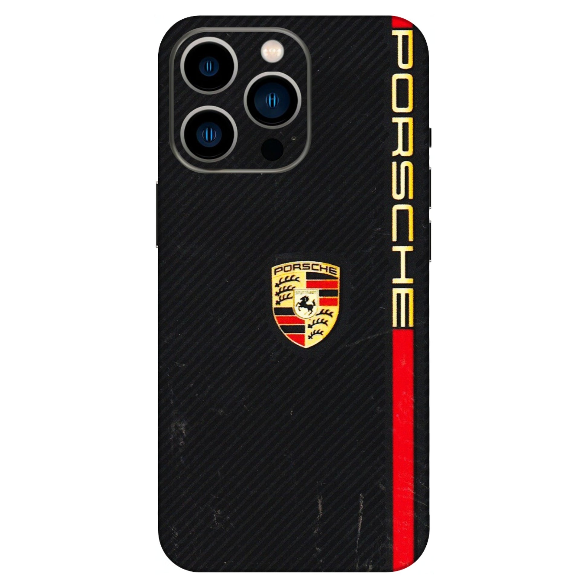 Apple iPhone Skins (All Models) - Premium Porsche - 3D Embossed Finish (L-225) iPhone 13 Pro