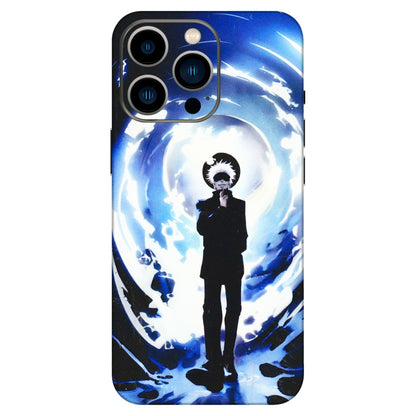 Apple iPhone Skins (All Models) - Satoru Gojo Dark Blue - 3D Embossed Finish (L-235) iPhone 13 Pro