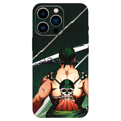 Apple iPhone Skins (All Models) - Zoro Anime - 3D Embossed Finish (L-23) iPhone 13 Pro
