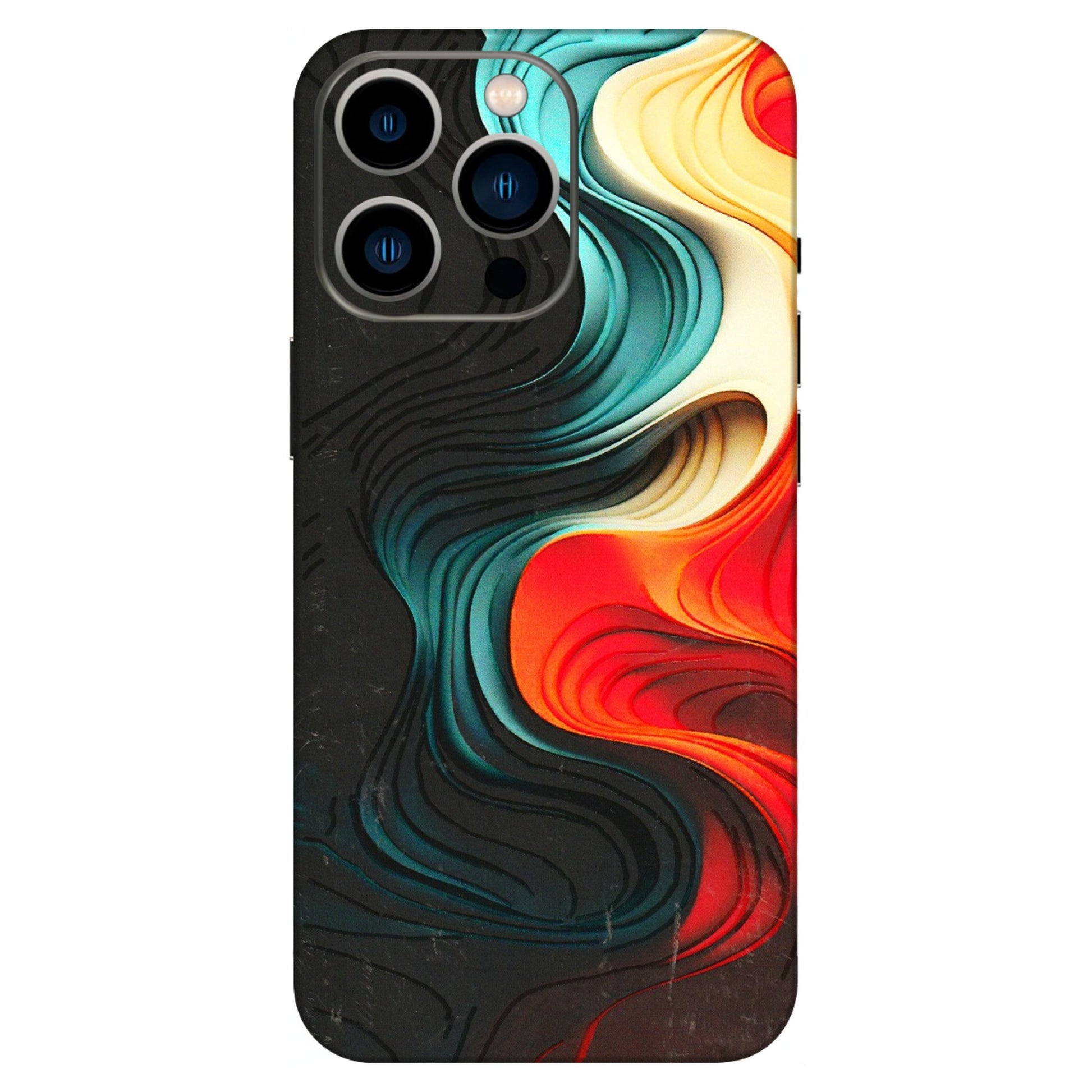 Apple iPhone Skins (All Models) - The Silky Swirl - 3D Embossed Finish (L-240) iPhone 13 Pro