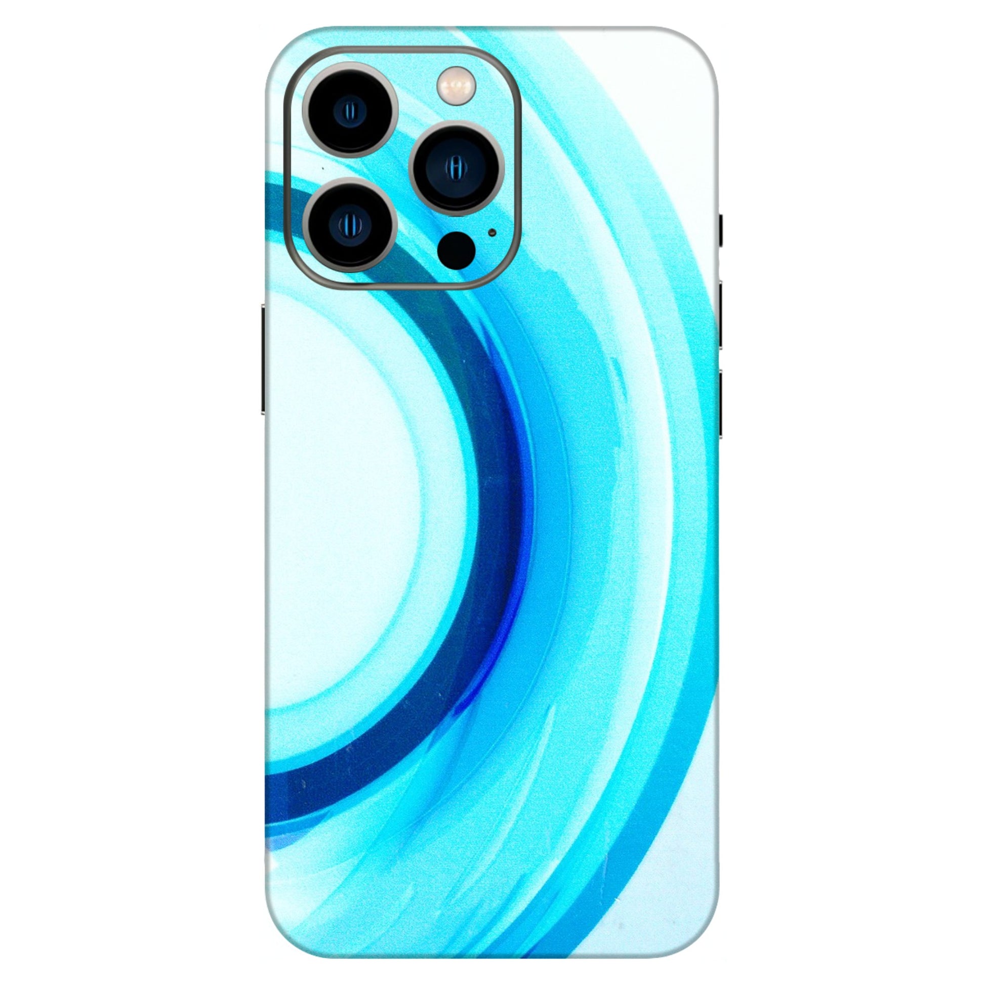Apple iPhone Skins (All Models) - The Blue Curve - 3D Embossed Finish (L-244) iPhone 13 Pro